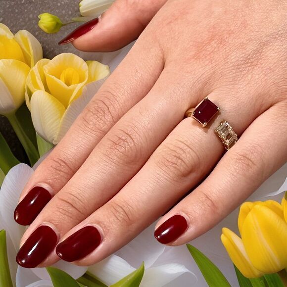 Natural Ruby Sapphire Ring 6.5 14k W Gold 3.64 TCW Certified $4,950 310635 - Picture 6 of 16